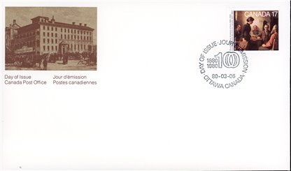 Canada OFDC#849 - Meeting of the School Trustees (1980) 17¢ - Image 2