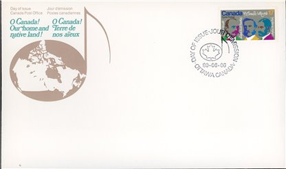 Canada OFDC#858 - Composers (1980) 17¢ - Image 2