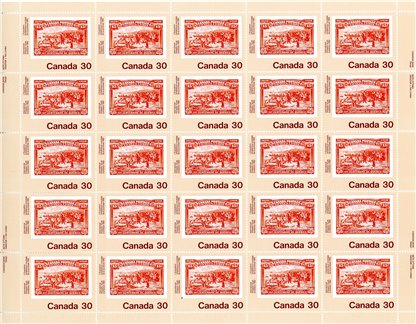 Canada SHEET#910 - Champlain's Departure (No. 102) (1982) 30¢ - Image 2