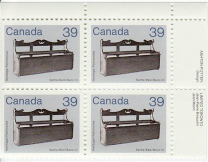 Plate Block MNH, Canada Stamp #928 - Settle-Bed (1985) 39¢ - Image 2