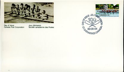 Canada OFDC#968 - Rowing Competition (1982) 30¢