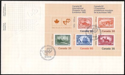 Canada OFDC#913a - International Philatelic Youth Exhibition - Canada 82 (1982) $1.90 - Image 2