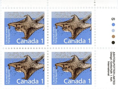 Canada PB#1155 - Flying Squirrel (1988) 1¢ - Image 2