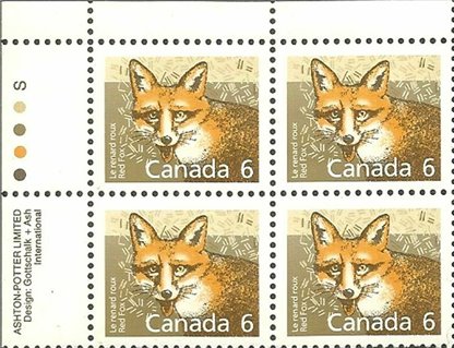 Canada PB#1159 - Red Fox (1988) 6¢ - Image 2