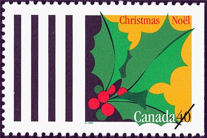 Canada Stamp #1588 - Holly (1995) 40¢ - Image 2