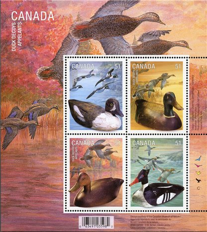 Canada Stamp #2166b - Duck Decoys (2006) 4 x 51¢ - Image 2