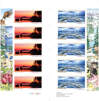 Canada Stamp Booklet - #BK356 - Jasper National Park (2007) 10 x 52¢ (2224b) (unfolded) - Image 3