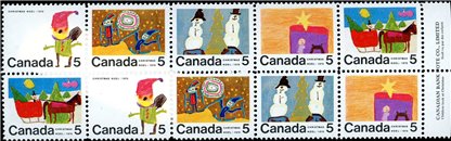 Canada PLATE BLOCK#523a - Christmas (1970) 10 x 5¢ - Image 2