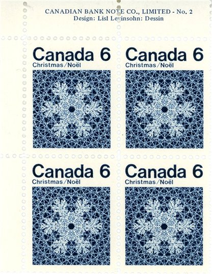 Canada PB#554 - Snowflake (1971) 6¢ - Image 2