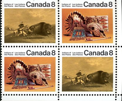 Canada CB#563b - Plains Indians (1972) 2x8¢ - Image 2