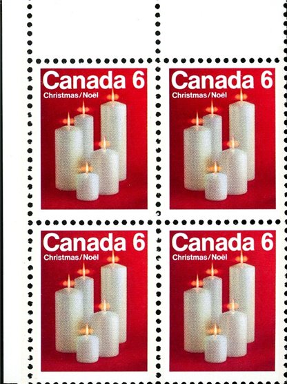 Canada CB#606pi - Candles (1972) 6¢ - Image 2