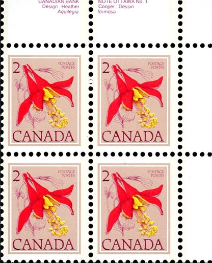 Canada PB#707 - Western Columbine (1977) 2¢ - Image 2