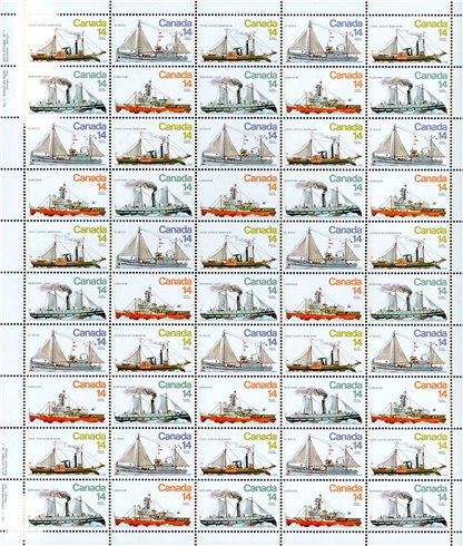 Canada SHEET#779a - Ice Vessels (1978) 50 x 14¢