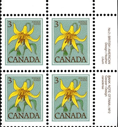 Canada PB#783 - Canada Lily (1979) 3¢