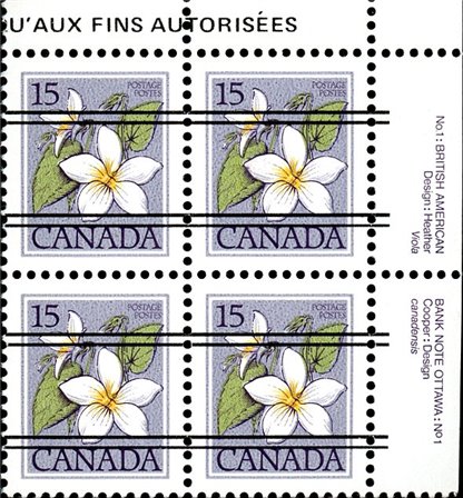 Canada PB#787xx - Canada Violet (1979) 15¢ - Image 2