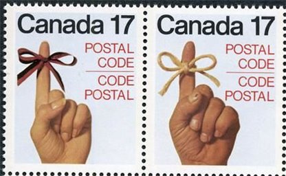 Canada STAMP#816a - Postal Code (1979) 2 x 17¢ - Image 2