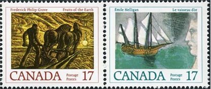 Canada Stamp #818b - Canadian Authors (1979) 2 x 17¢ - Image 2