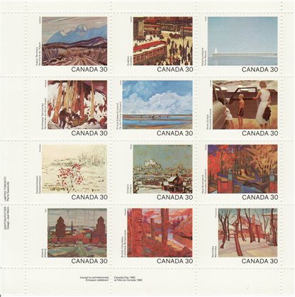 Canada PB#966ai - Canada Day (1982) 12 x 30¢ Pane of 12 w/error (966i) - Image 2