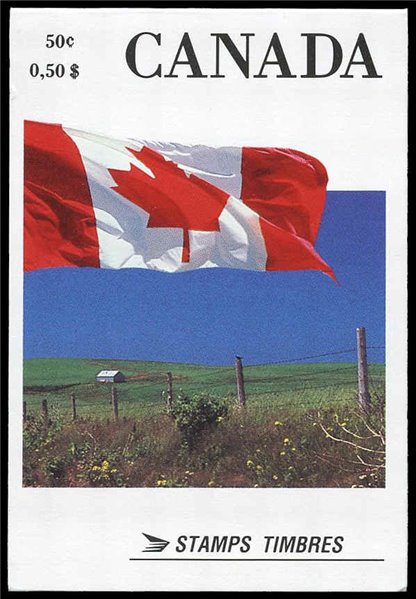 RARE Canada Stamp Booklet - #BK111A (1990) 1¢ + 2 x 5¢ + 39¢ (12.5 x 13 perf) - Image 2