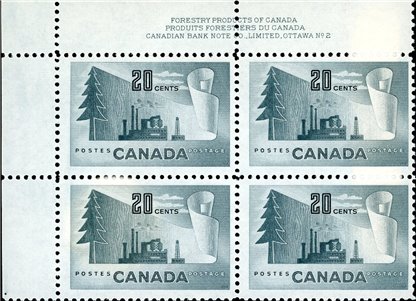 Canada PB#316 - Paper Mill (1952) 20¢ - Image 2