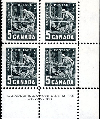 Canada PB#373 - Miner with Drill (1957) 5¢ - Image 2