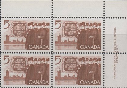 Canada PB#448 - Canadian Delegation (1966) 5¢