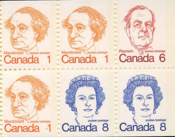 Canada Stamp Booklet - #BK74 (1974) 3 x 1¢ + 6¢ + 2 x 8¢ - Image 2