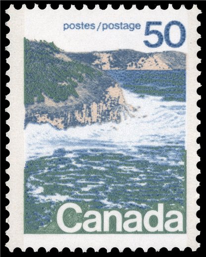 Canada Stamp #598a - Seashore (1976) 50¢ - Image 2