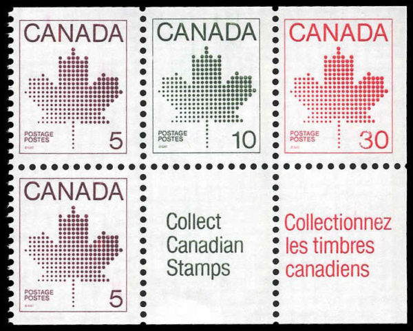 Canada Stamp Booklet - #BK82 (1982) 2 x 5¢ + 10¢ + 30¢ - Image 2