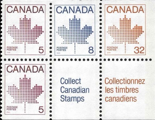 Canada Stamp Booklet - #BK84 (1983) 2 x 5¢ + 8¢ + 32¢ - Image 2