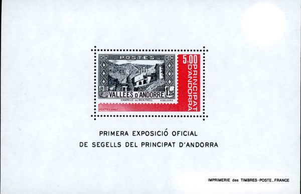 Andorra S# 298 - (1982) - No 52 (A141) 1st Andorran Stamp Exhib.