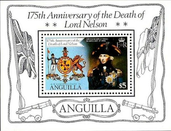 ANGUILLA - 1981 - S#433 - DEATH OF LORD NELSON - 175th ANNIVERSARY - MINT - MNH S/SHEET!