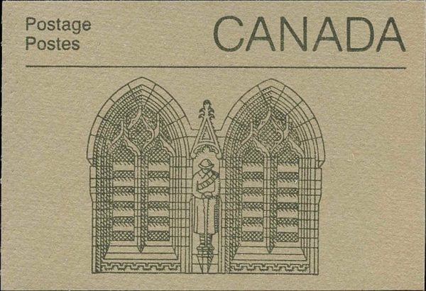 Canada Stamp Booklet - #BK92a (1987) 2 x 1¢ + 2 x 6¢ + 36¢ WITH COUNTING MARK