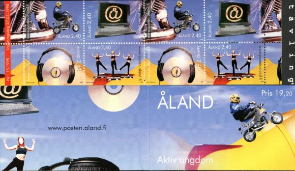 Finland (Aland Islands) (1998)- Sc#143a - Booklet - Youth Activities 19.2m