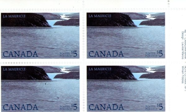 Canada Stamp PB#1084 - La Mauricie National Park (1986) $5x4