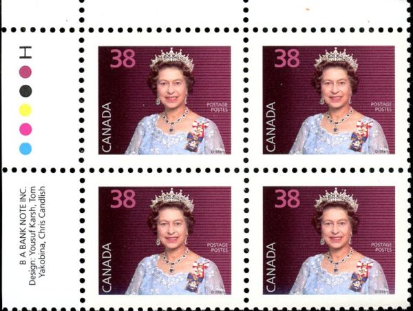 Canada Stamp PB#1164 - Queen Elizabeth II (1988) 38¢