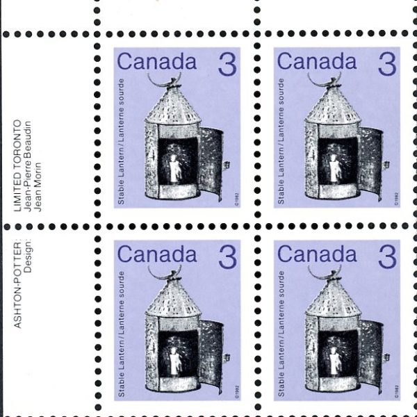 Canada Stamp #919III - Lantern (1982) 3¢ ROLLAND PAPER