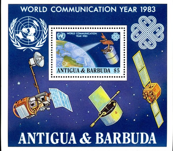 Antigua & Barbuda Sc#702 (1983) - S/Sheet - Comsat Satellite