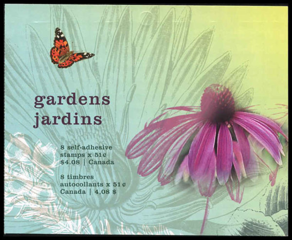 Canada Stamp Booklet - #BK322 - Gardens (2006) 8 x 51¢