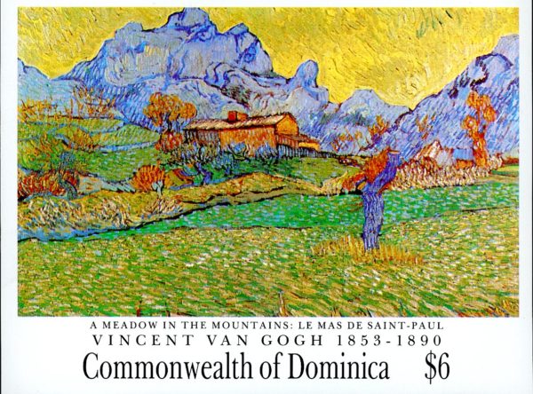 Dominica Stamp Sc#1346 - 1991 - S/Sheet - Vincent Van Gogh -$6