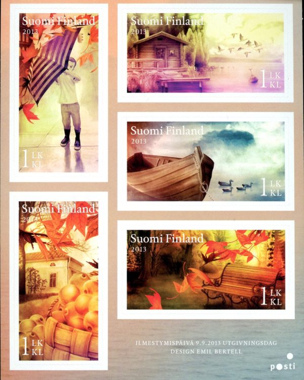 Finland Stamp Sc#1445 -(2013) - S/Sheet -Autumn Scenes