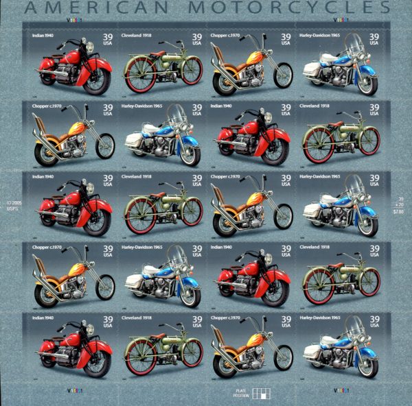 US -Sc#4088a (SHEET) - (2006) Motorcyles (.39x20)