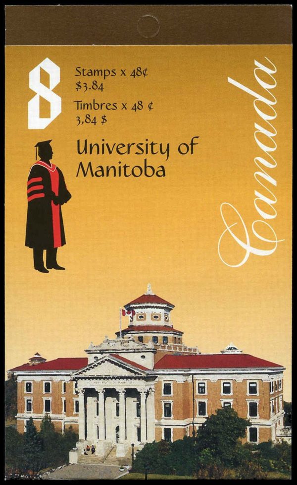 Canada Stamp Booklet - #BK254 University of Manitoba (2002) 8 x 48¢