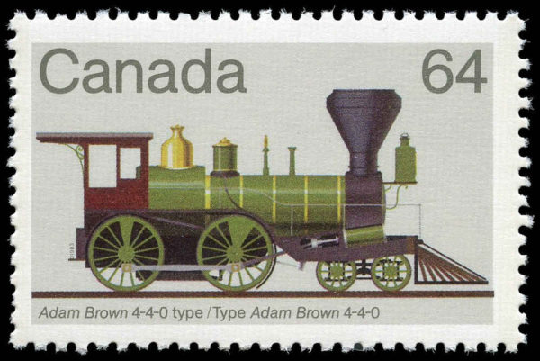 Canada Stamp #1002 - Adam Brown 4-4-0 type (1983) 64¢ Dull