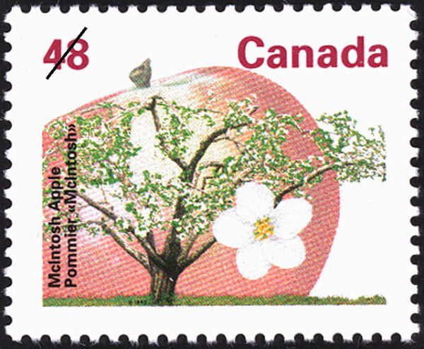 Canada Stamp #1363 - McIntosh Apple (1994) 48¢