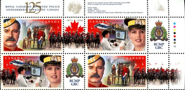 Canada PB#1737a - RCMP-125th Anniversary (1998)