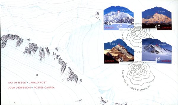 Canada OFDC#1960 - United Nations International Year of Mountains (2002) 8 x 48¢ 2 FDC SET