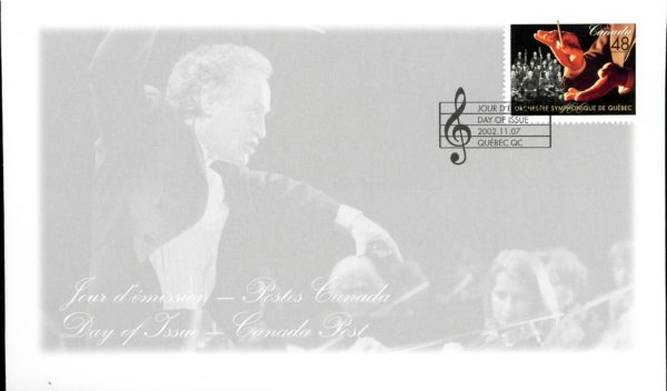 Canada OFDC#1968 - Conductor's hands, strings section (2002) 48¢