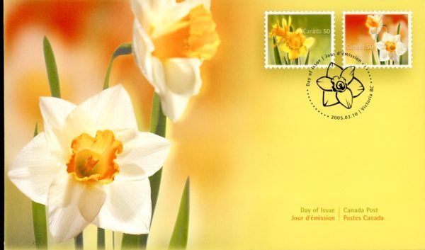 Canada OFDC#2092-3 - Daffodils (2005) 2 x 50¢