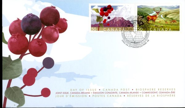 Canada OFDC#2106a - Biosphere Reserves (2005) 2 x 50¢